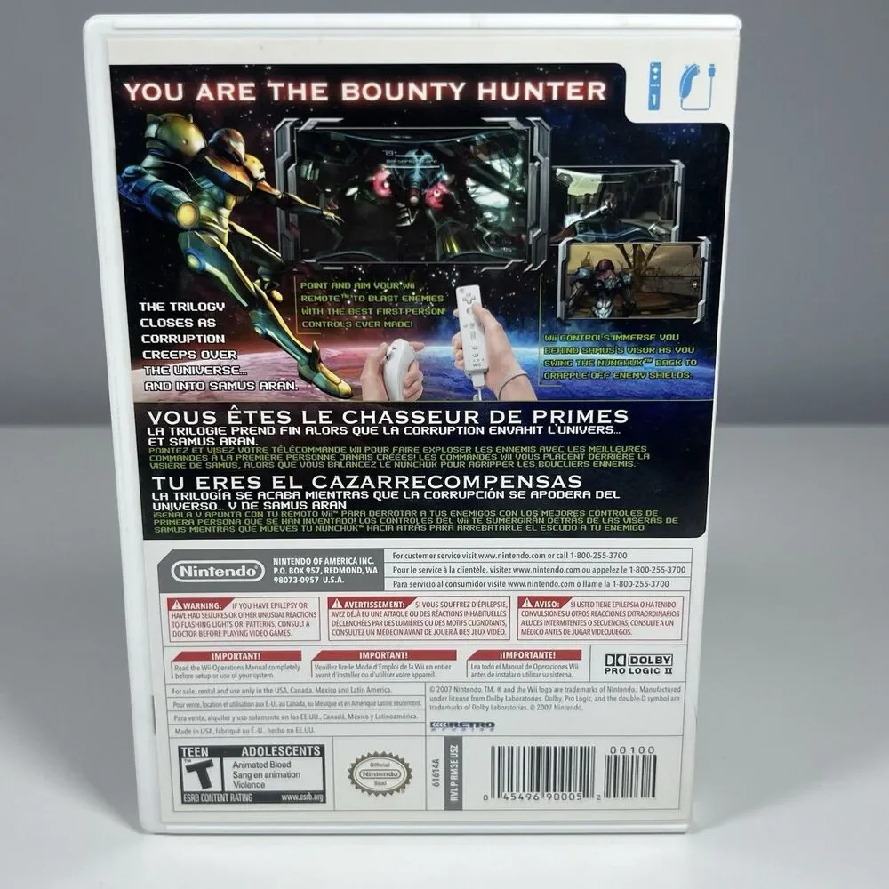 Metroid Prime 3 Corruption (Nintendo Wii) Complete* Tested*